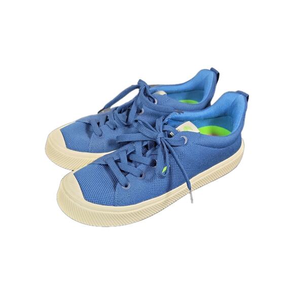Womens Cariuma Sneaker Size 10.5 IBI Blue Knit Sneaker Low Excellent Condition - Picture 2 of 9
